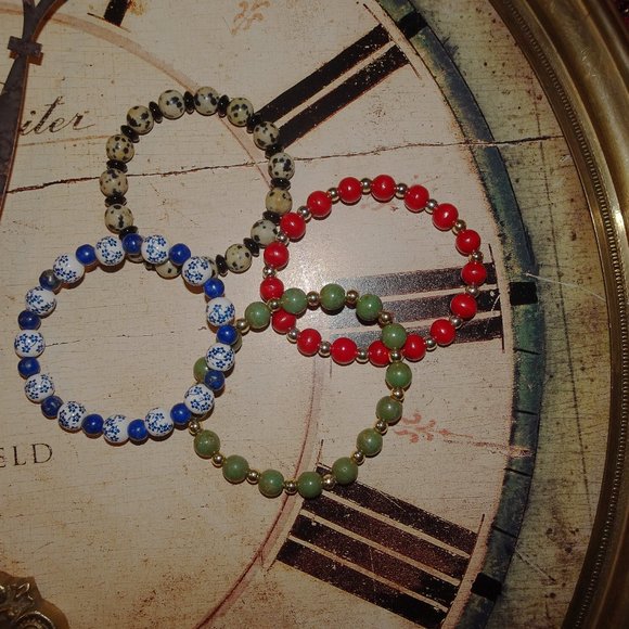 Handmade Mediterranean Stretch Bracelets by Carole With an E! - Picture 9 of 14